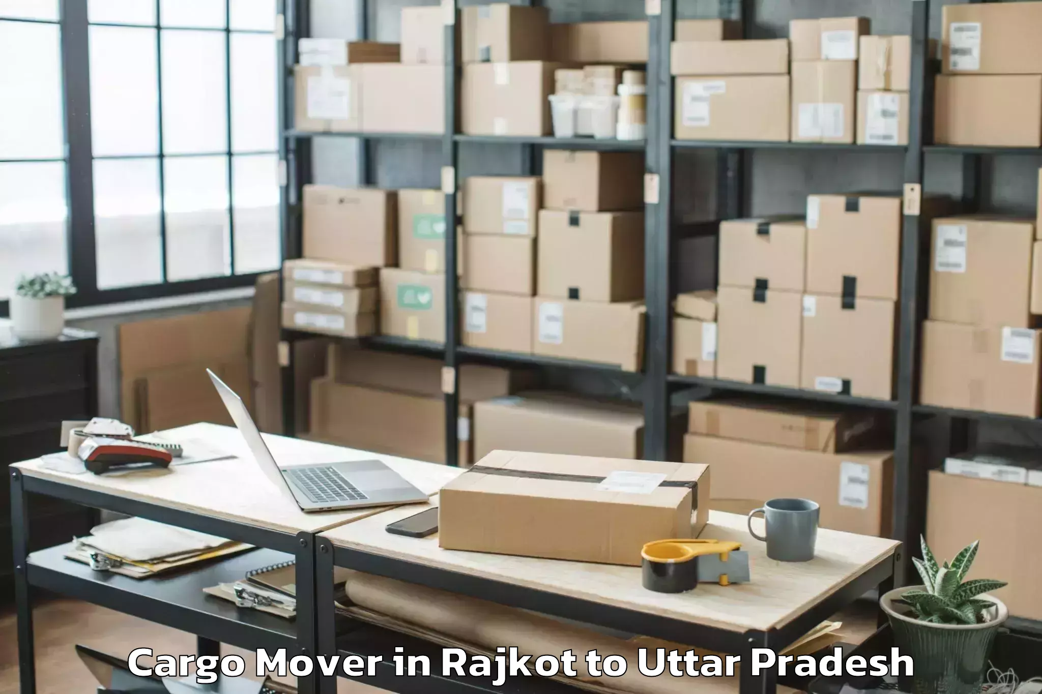 Professional Rajkot to Prayagraj Cargo Mover